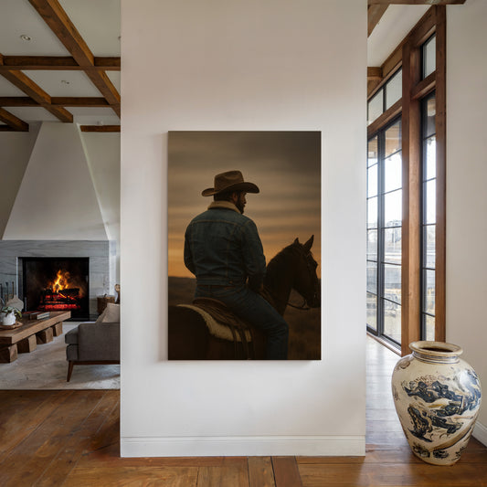 Cowboy at Dusk