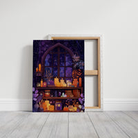 Midnight Spells Behind Arched Glass