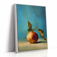 Solitary Peach Against Turquoise Sky