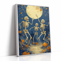 Skeletons Dance Beneath the Harvest Moon