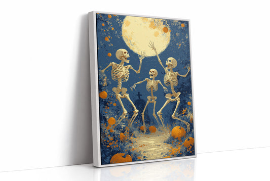 Skeletons Dance Beneath the Harvest Moon