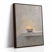Solitary Flame Whispers Quiet Contemplation