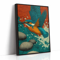 Kingfisher Breaks the Surface