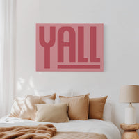 Yall Southern Charm Print in Pink