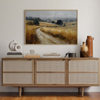 Winding Path Through Golden Fields