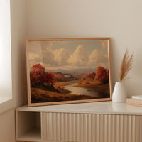 Autumn's Embrace Over Still Waters