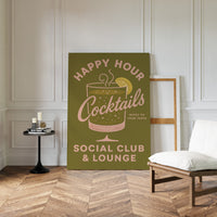 Happy Hour Cocktails Lounge Print