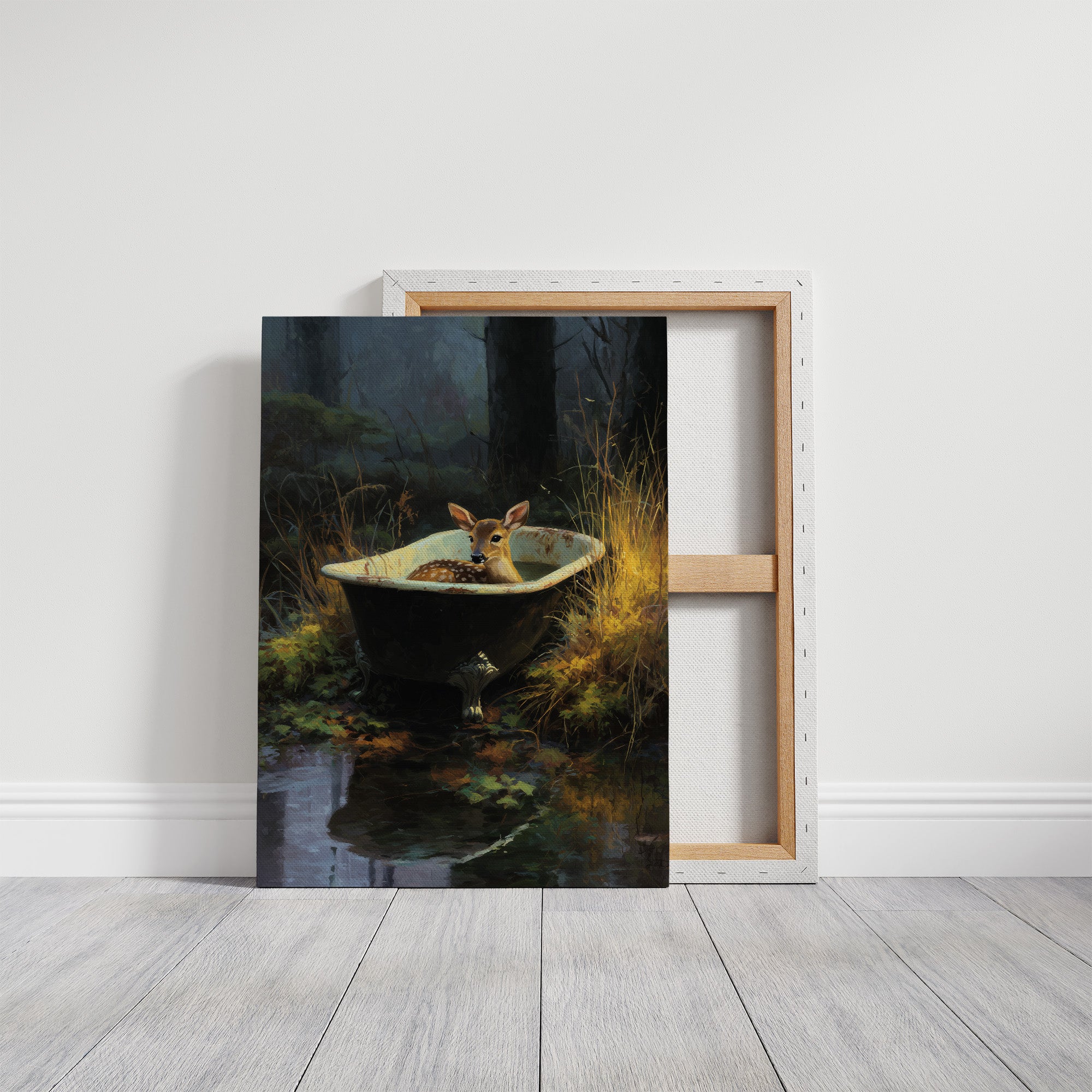 Fawn Finds Sanctuary At Dusk