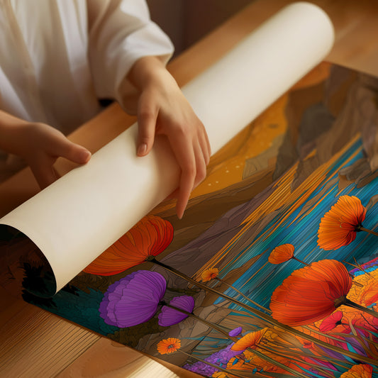 Poppies Bow To Golden Tide