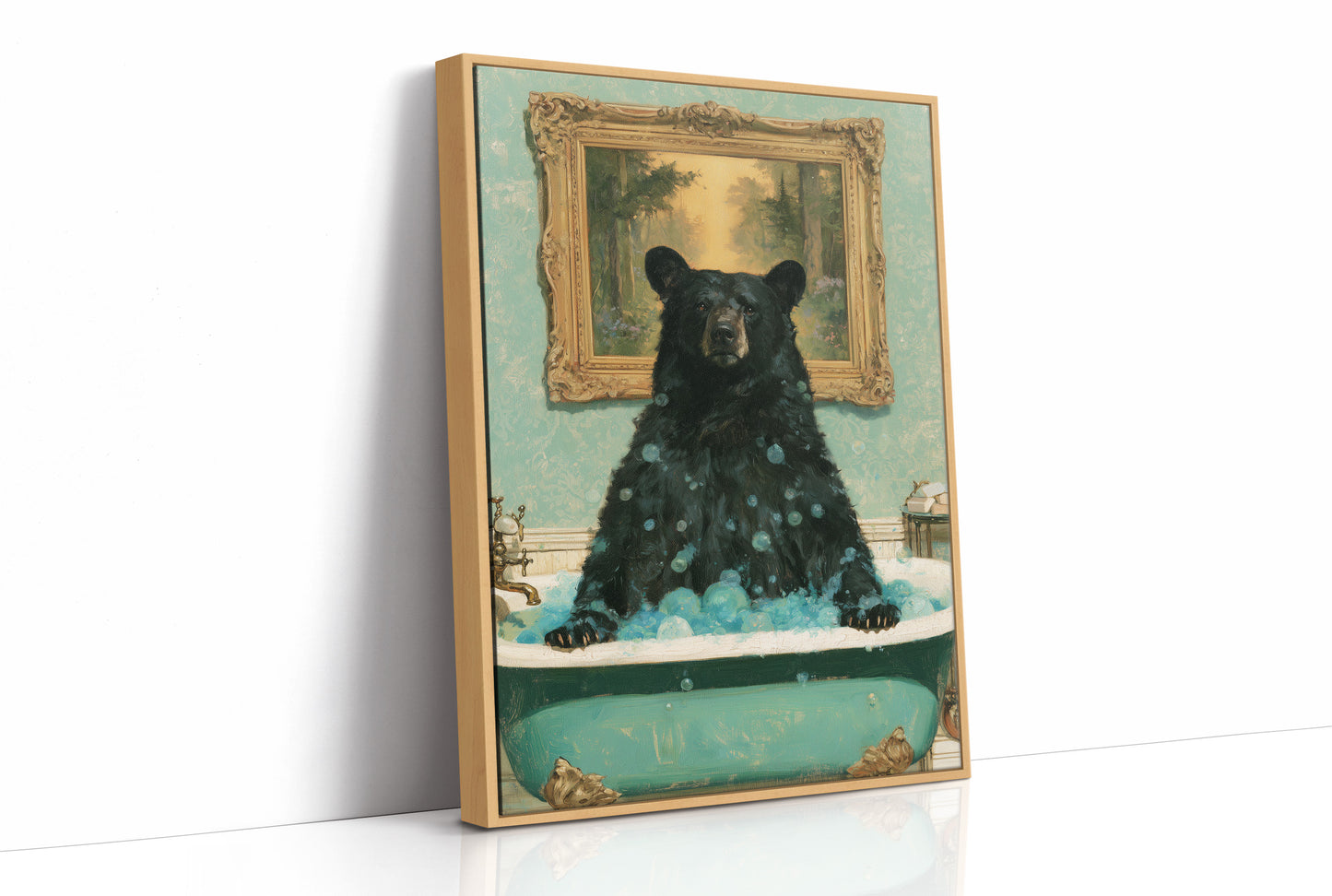 Bear In The Claw Foot Tub