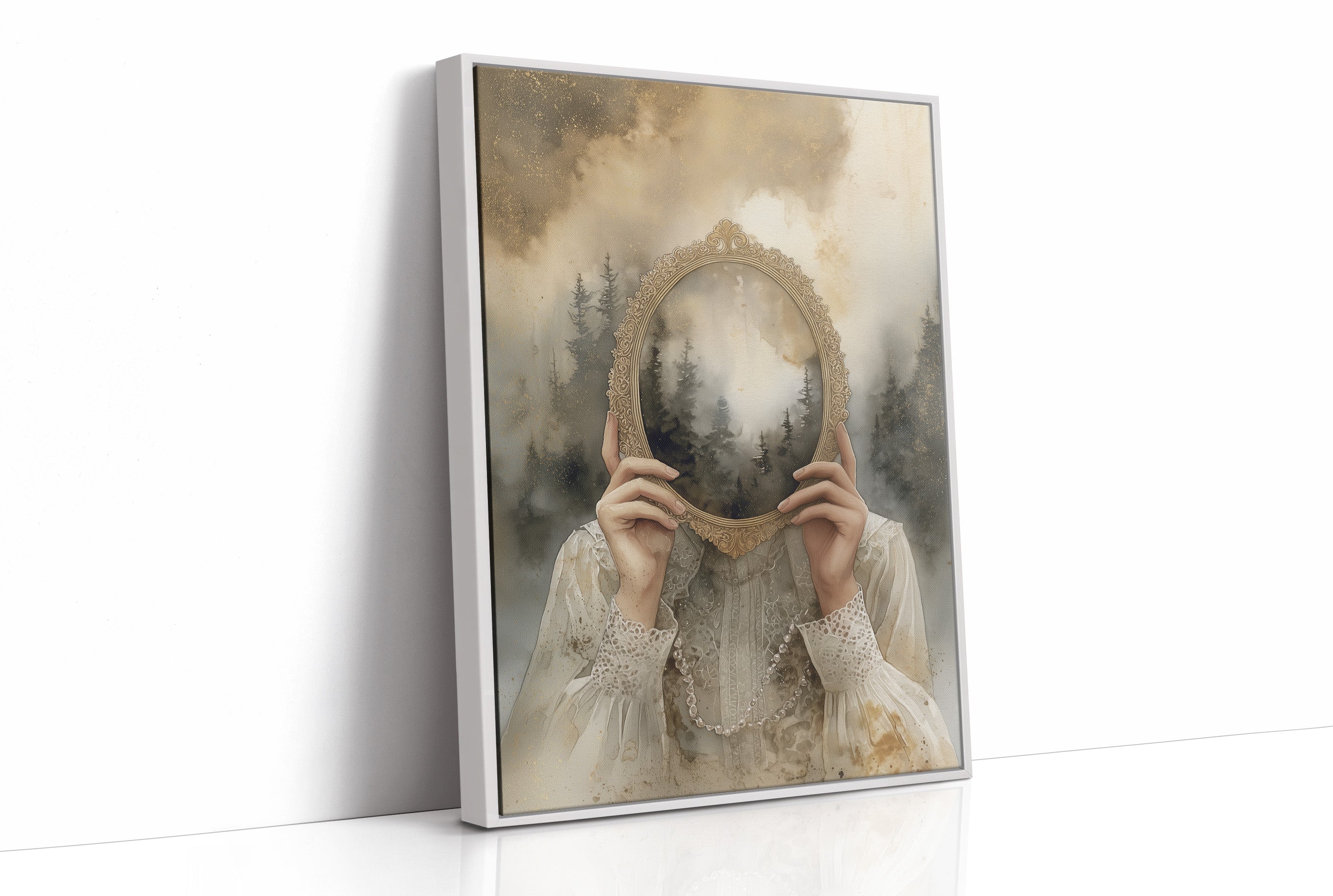 Forests Framed In Golden Memory