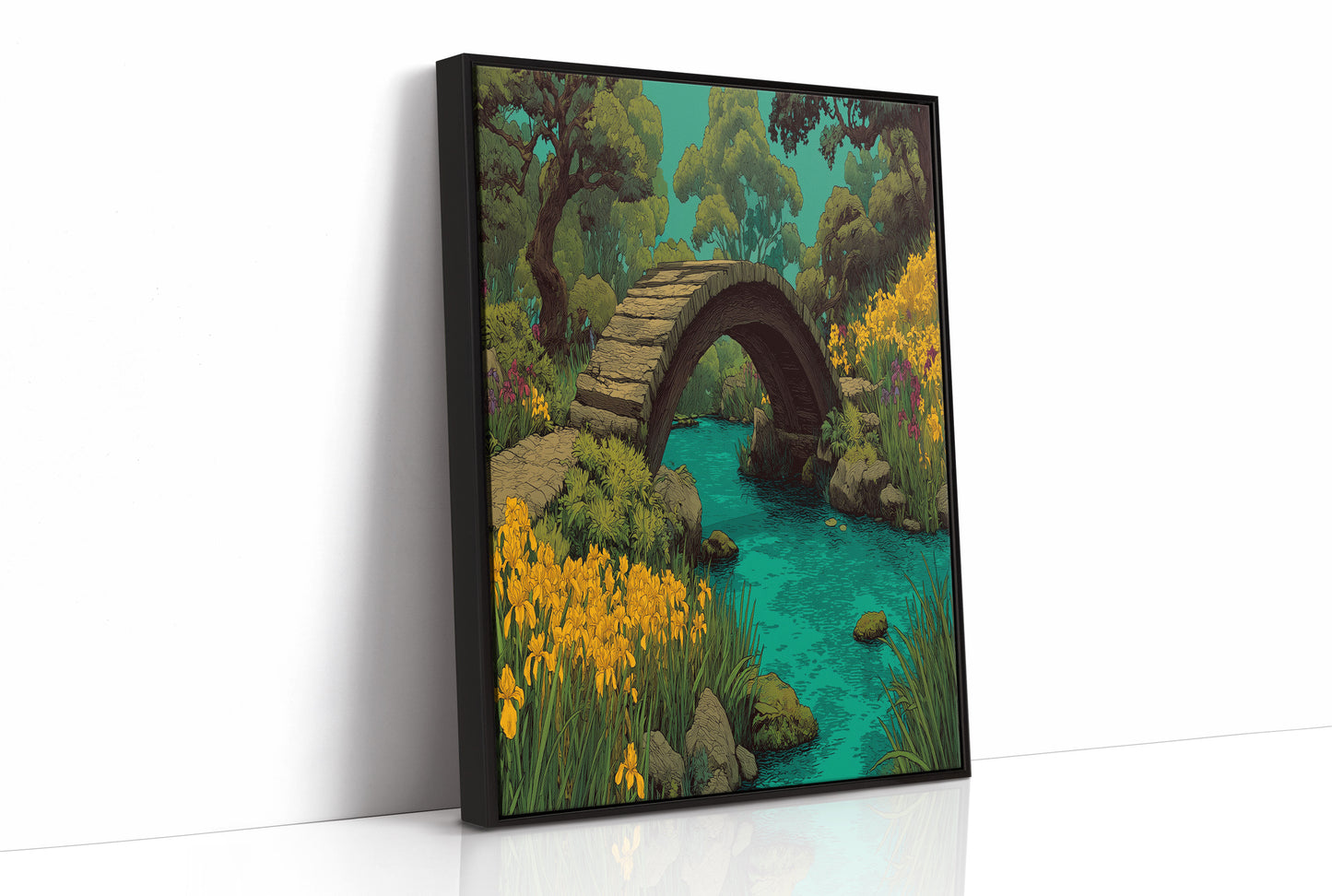Stone Bridge Over Turquoise Waters