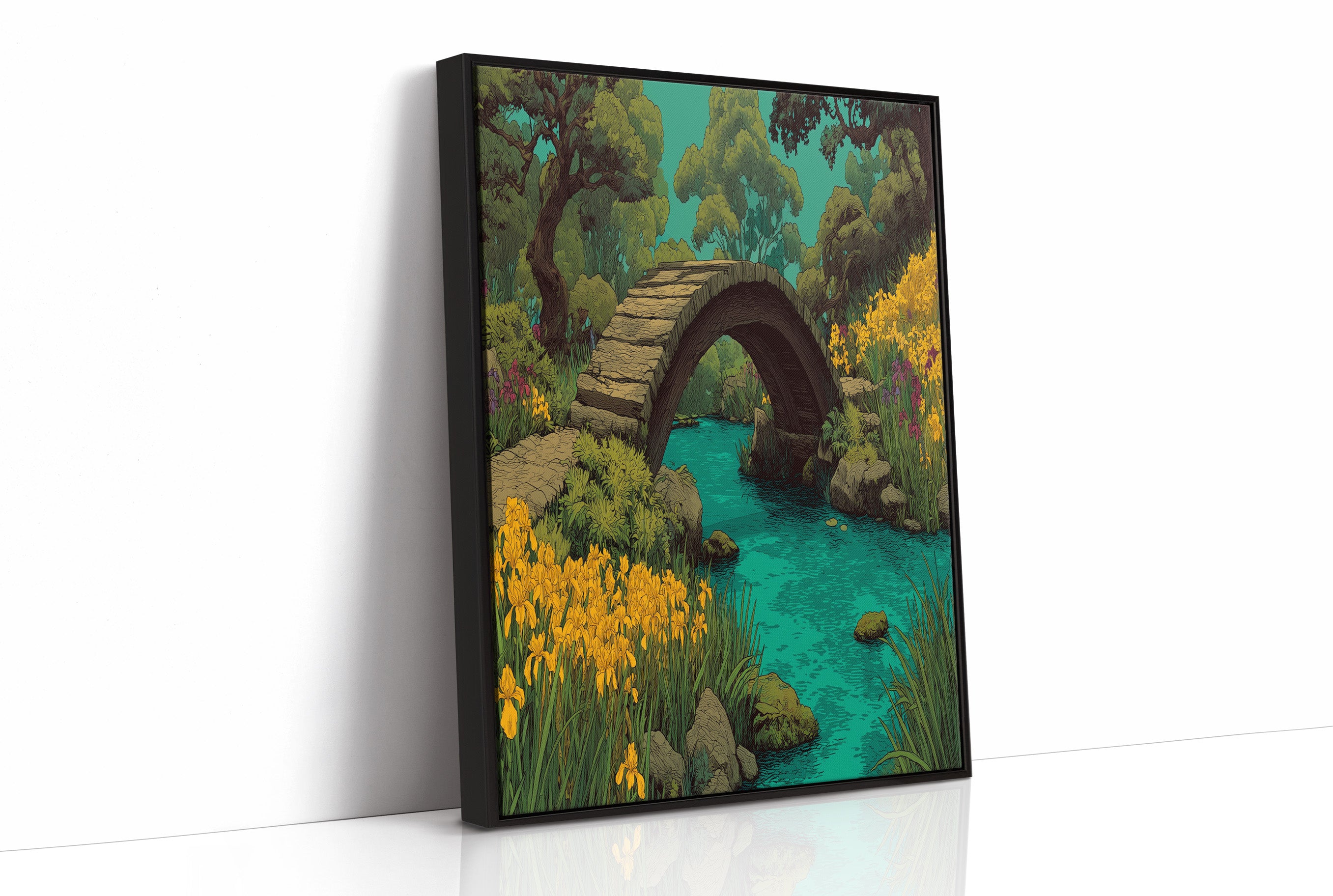 Stone Bridge Over Turquoise Waters