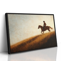 Sunset Ride on Prairie Hill