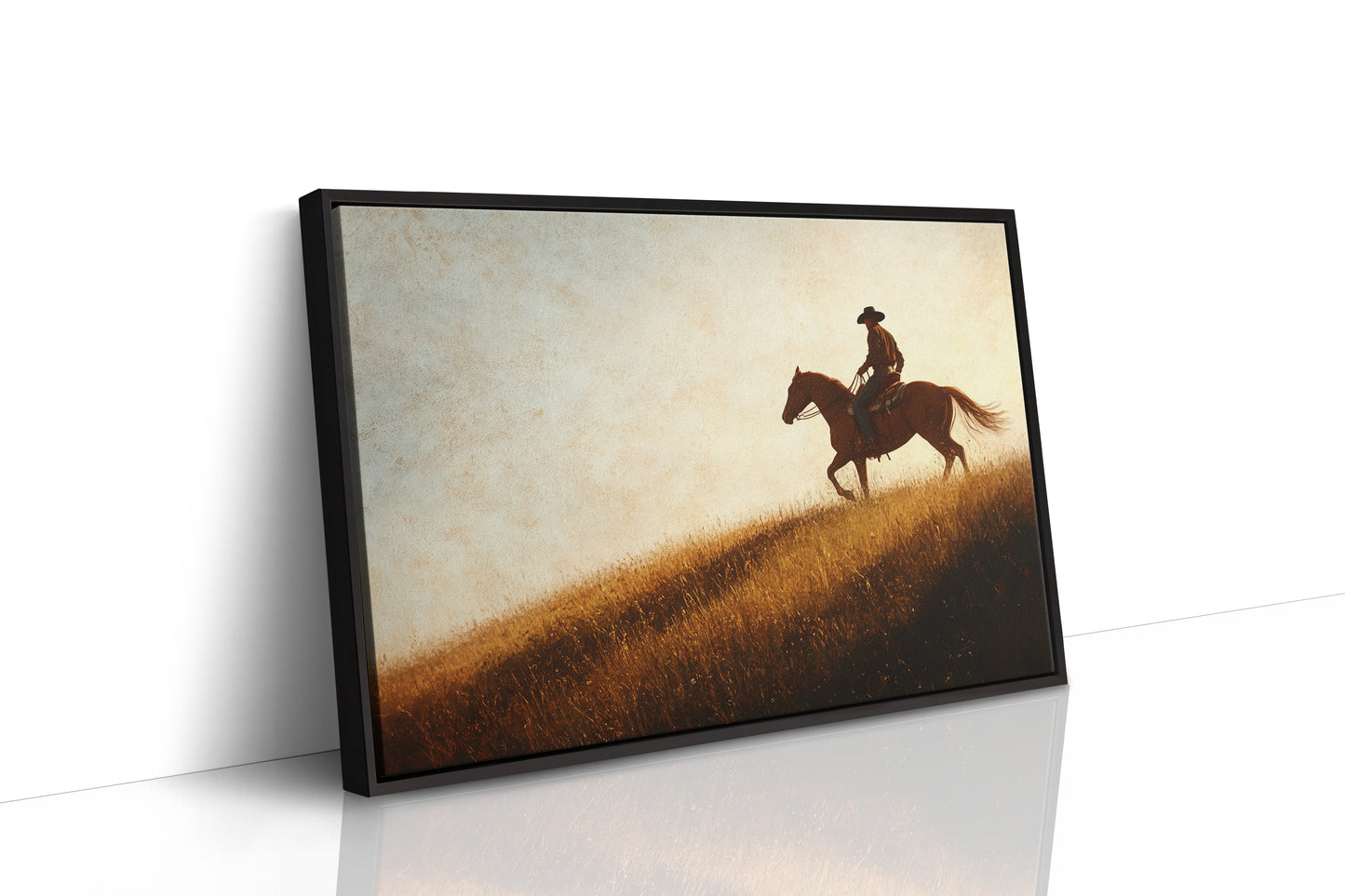 Sunset Ride on Prairie Hill