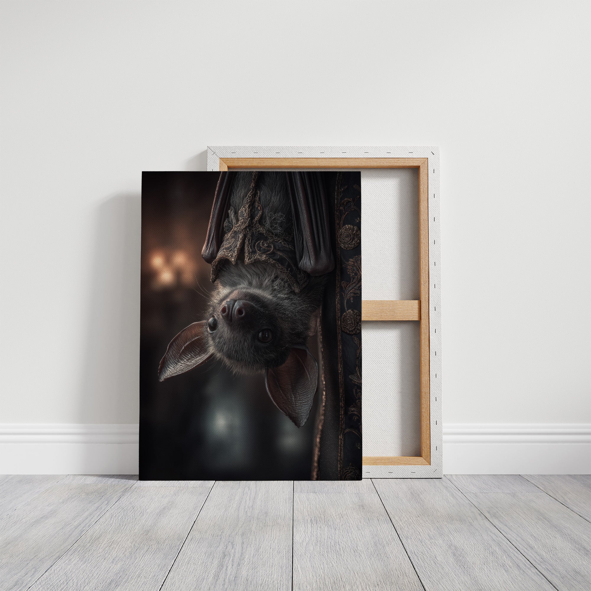 Midnight Curiosity Hangs Upside Down