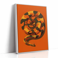 Coiled Heat in Burning Orange