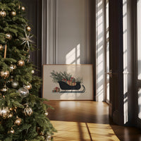 Sleigh Silhouette Carries Winter's Promise