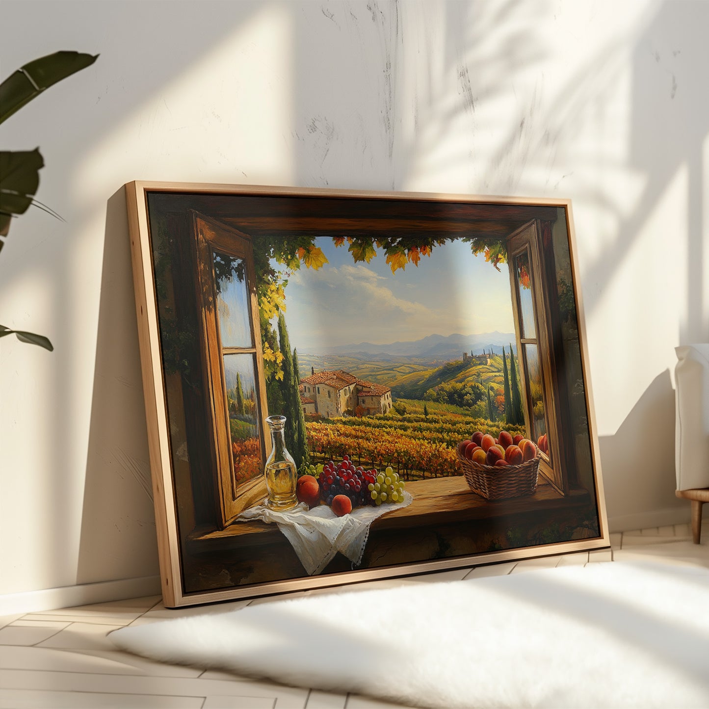 Autumn's Bounty Through Tuscan Windows