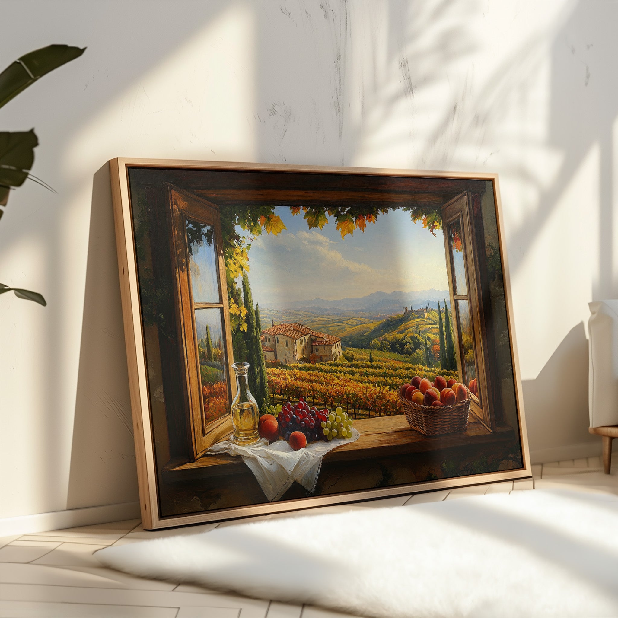Autumn's Bounty Through Tuscan Windows