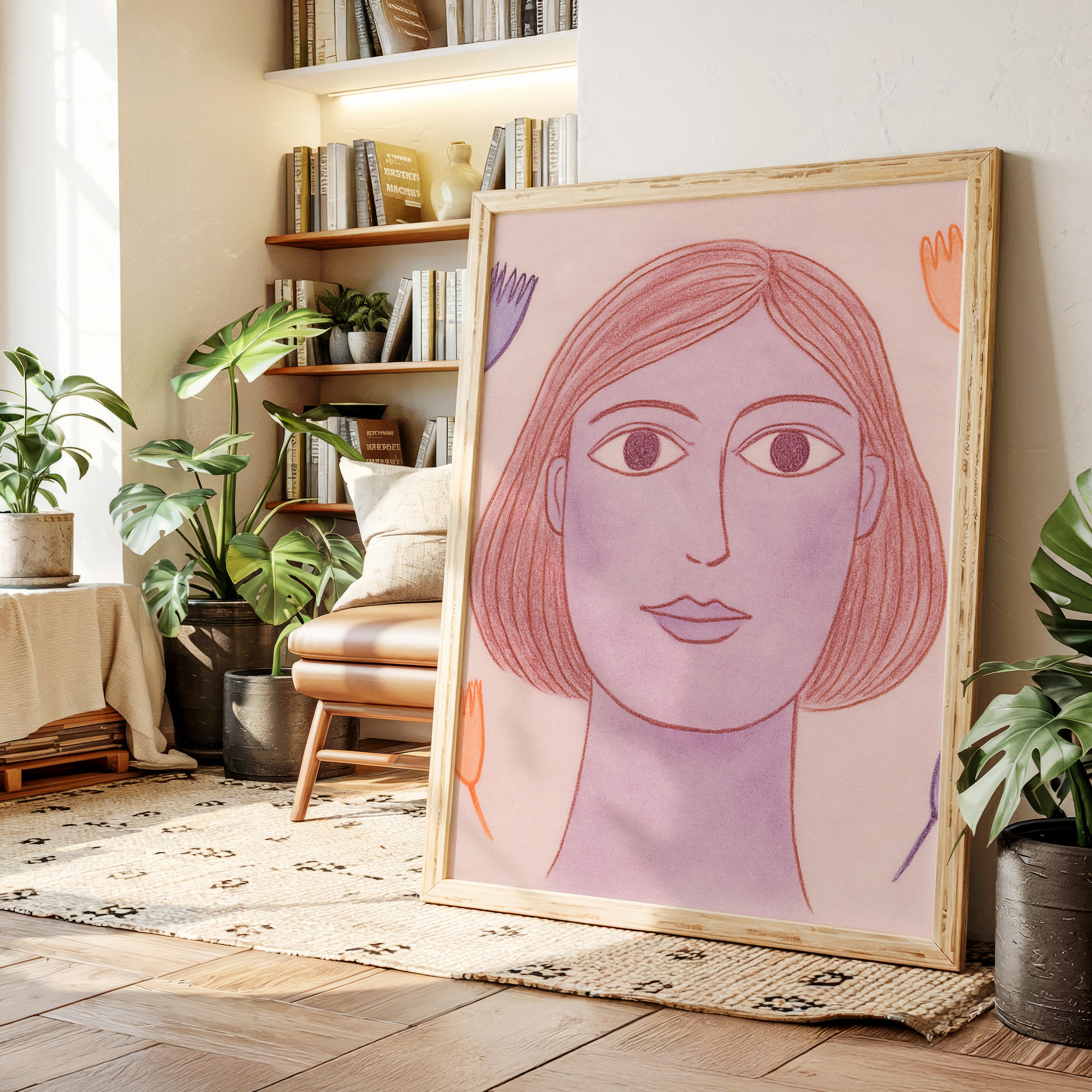 Desert Meets Modern Portrait Pink