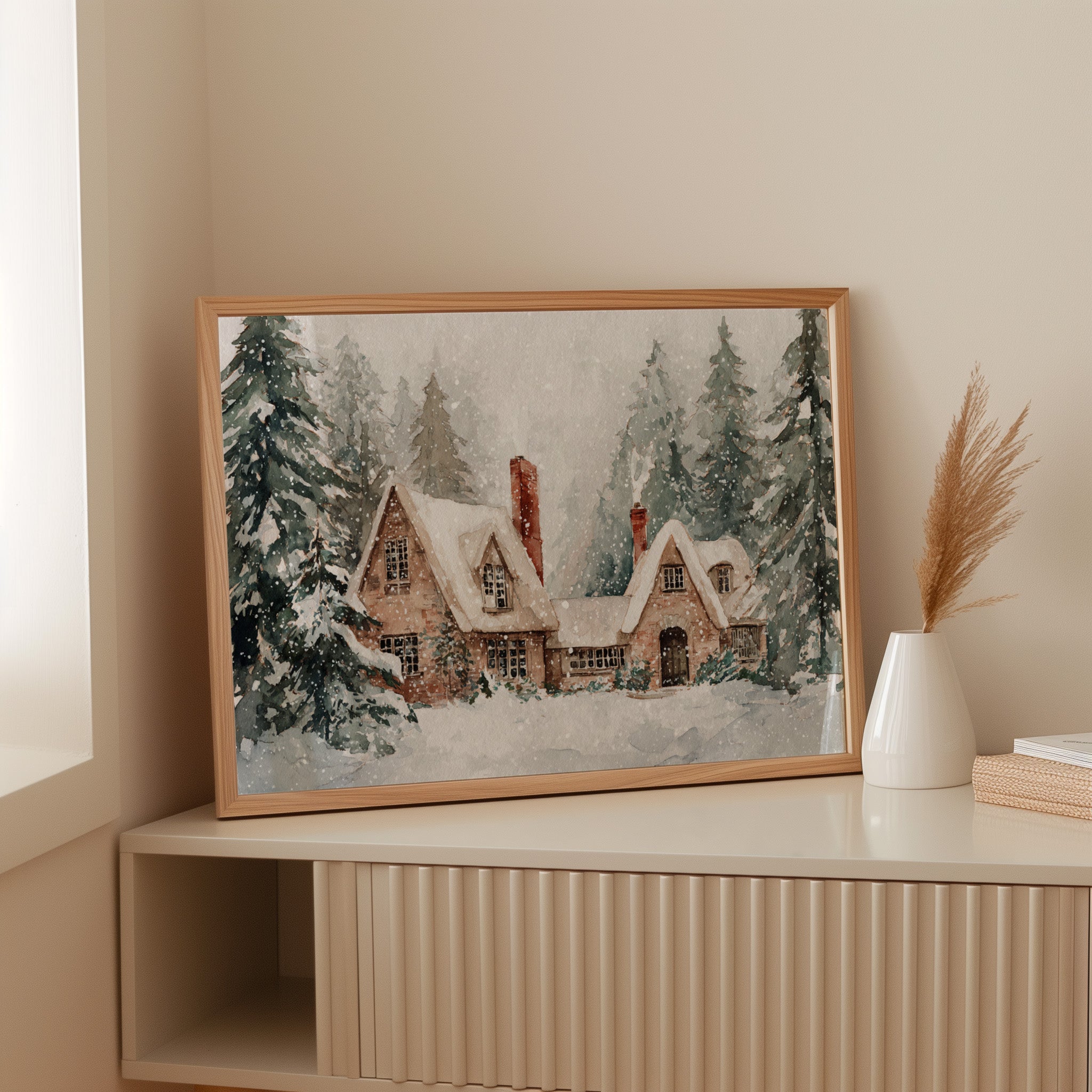 Nestled Beneath Winter's Gaze