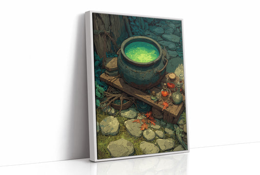 Witch's Cauldron in the Woods