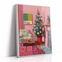 Festive Pink Room Glows Sweet
