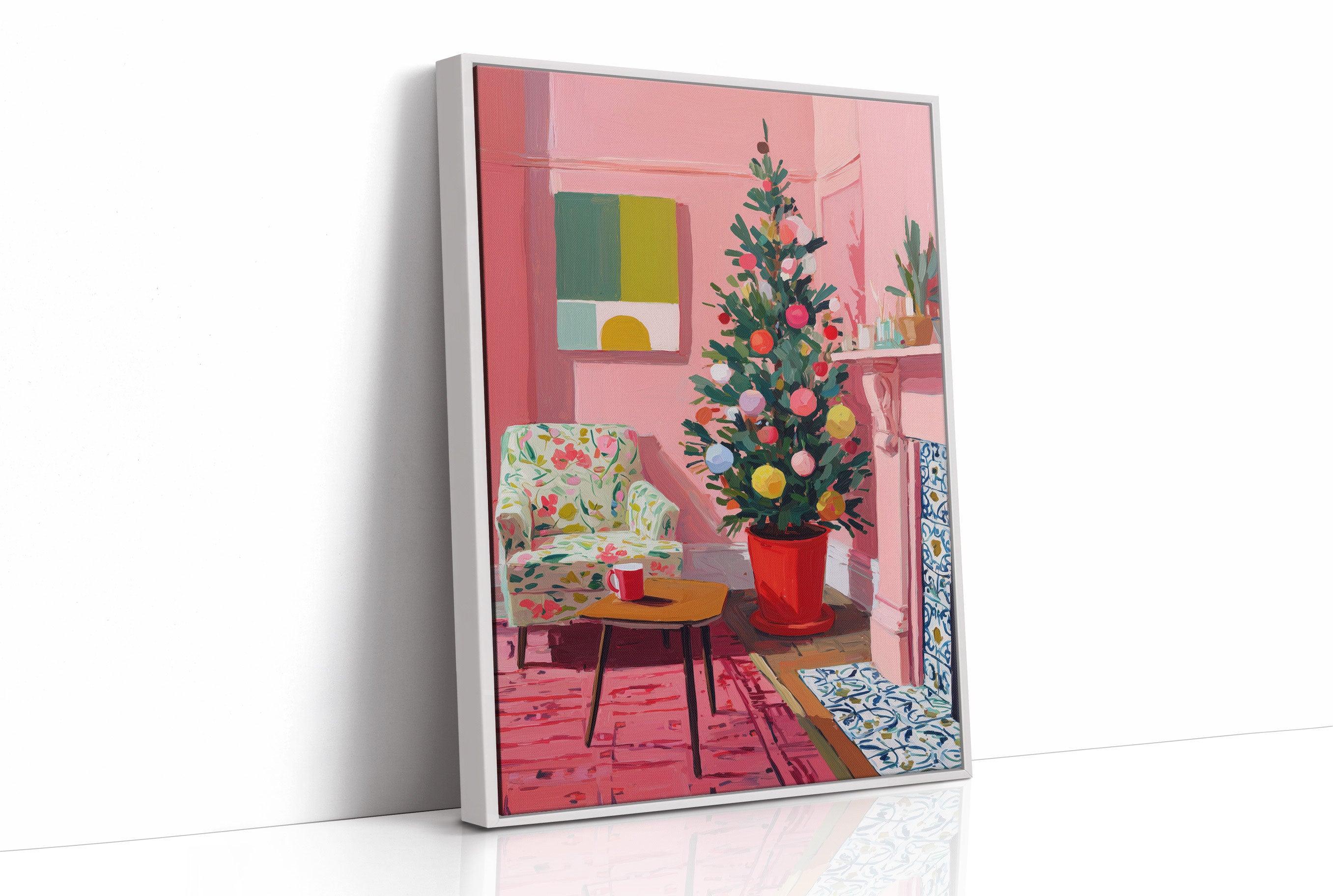 Festive Pink Room Glows Sweet
