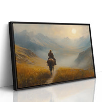Cowboy at Sunrise in the High Country