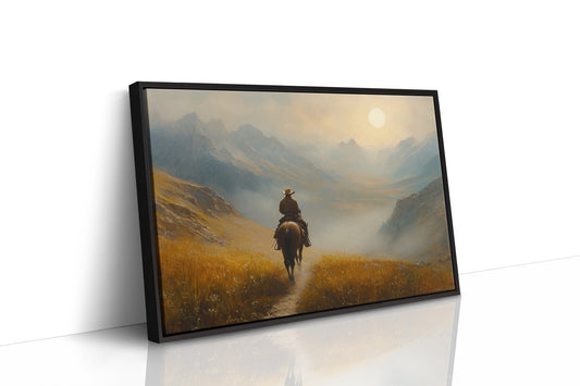 Cowboy at Sunrise in the High Country