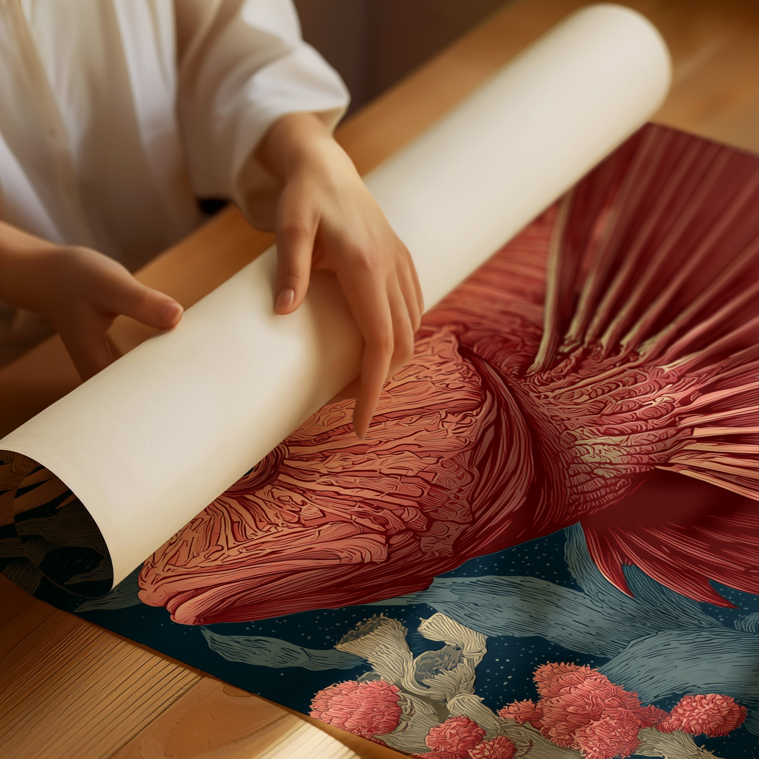 Lionfish Among the Peonies