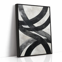 Bold Curves Dance In Monochrome