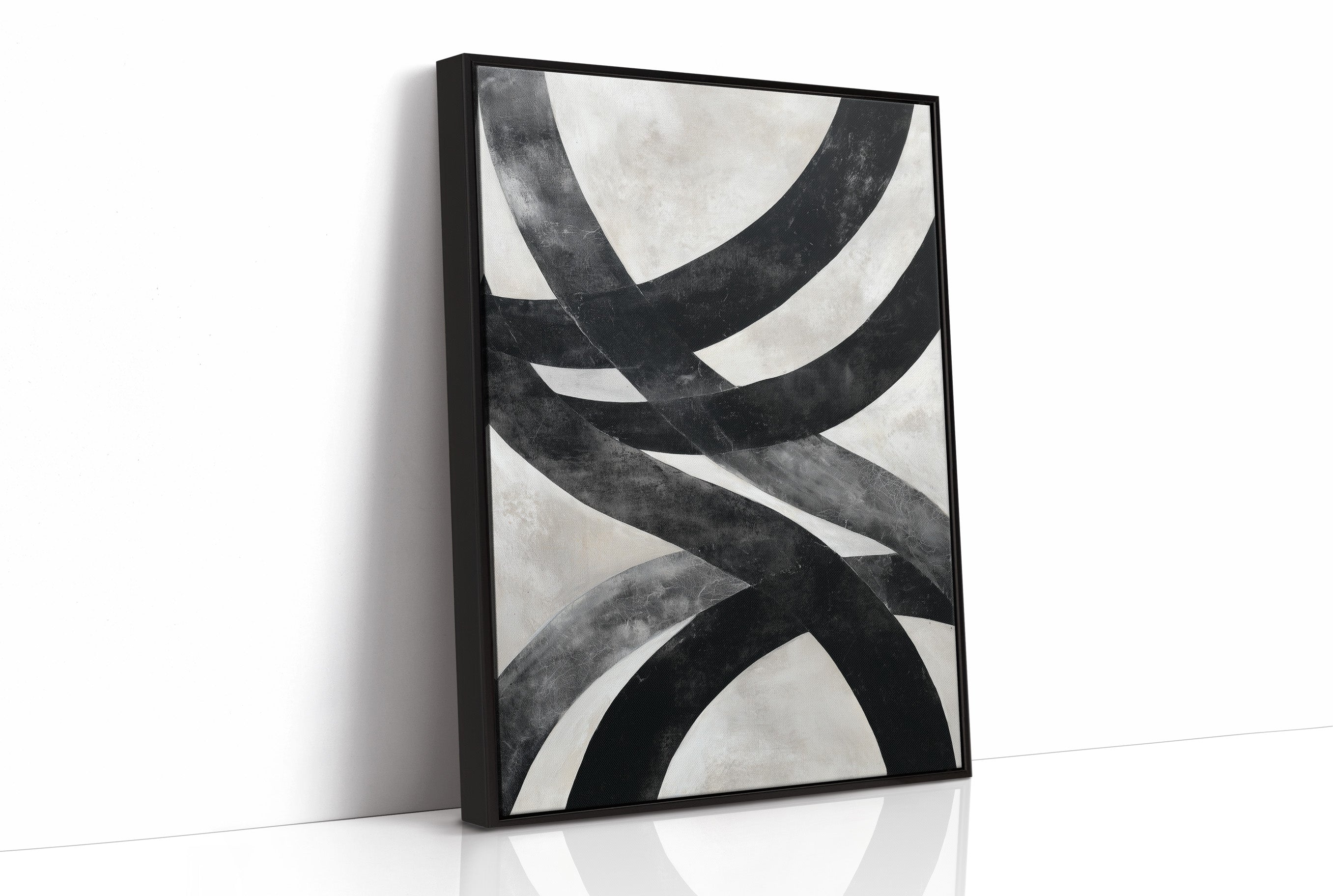 Bold Curves Dance In Monochrome