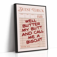 Well Butter My Butt — Diner Receipt Print