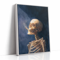 Golden Bones Against Midnight Blue