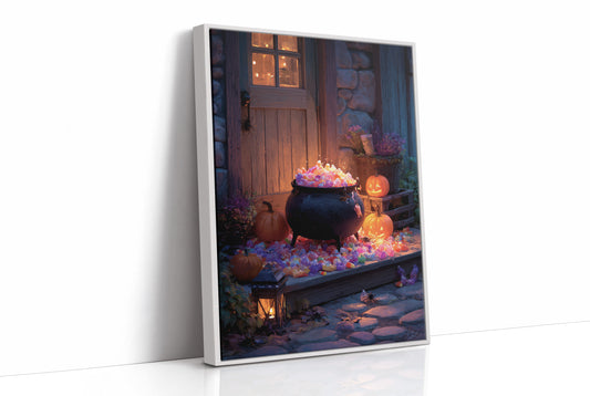 Cauldron Full of Candy Corn Nights