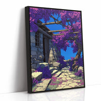 Wisteria Over the Old Stone Cottage