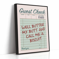 Well Butter My Butt — Sage Diner Receipt Print