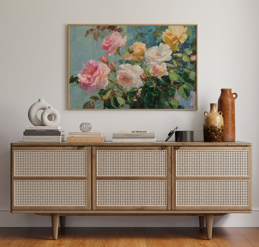Summer Roses Catch Morning Light