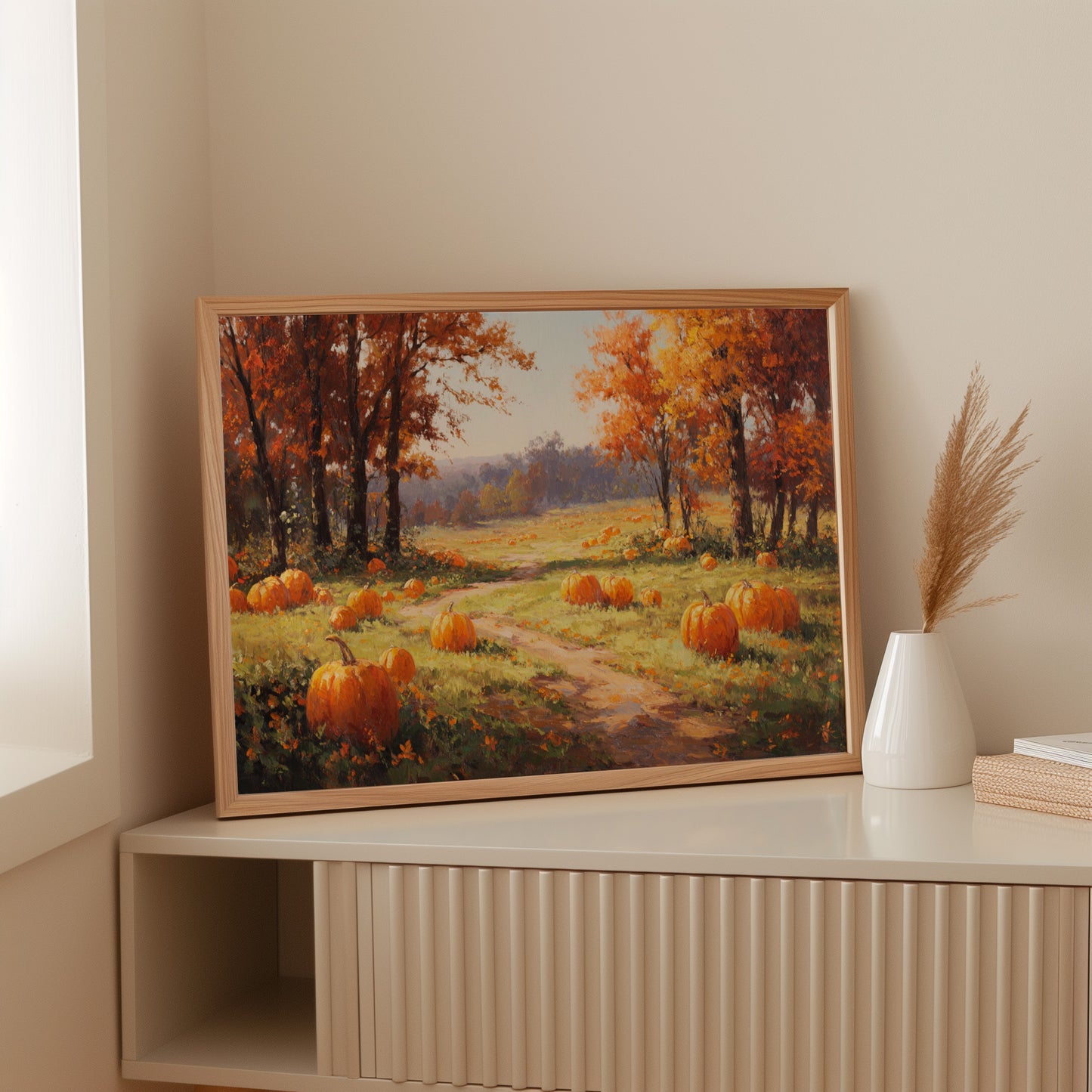 Path Through Autumn's Harvest