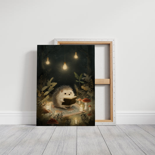 Midnight Tales Under Glowing Bulbs