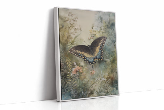 Midnight Wings Among Wild Blooms