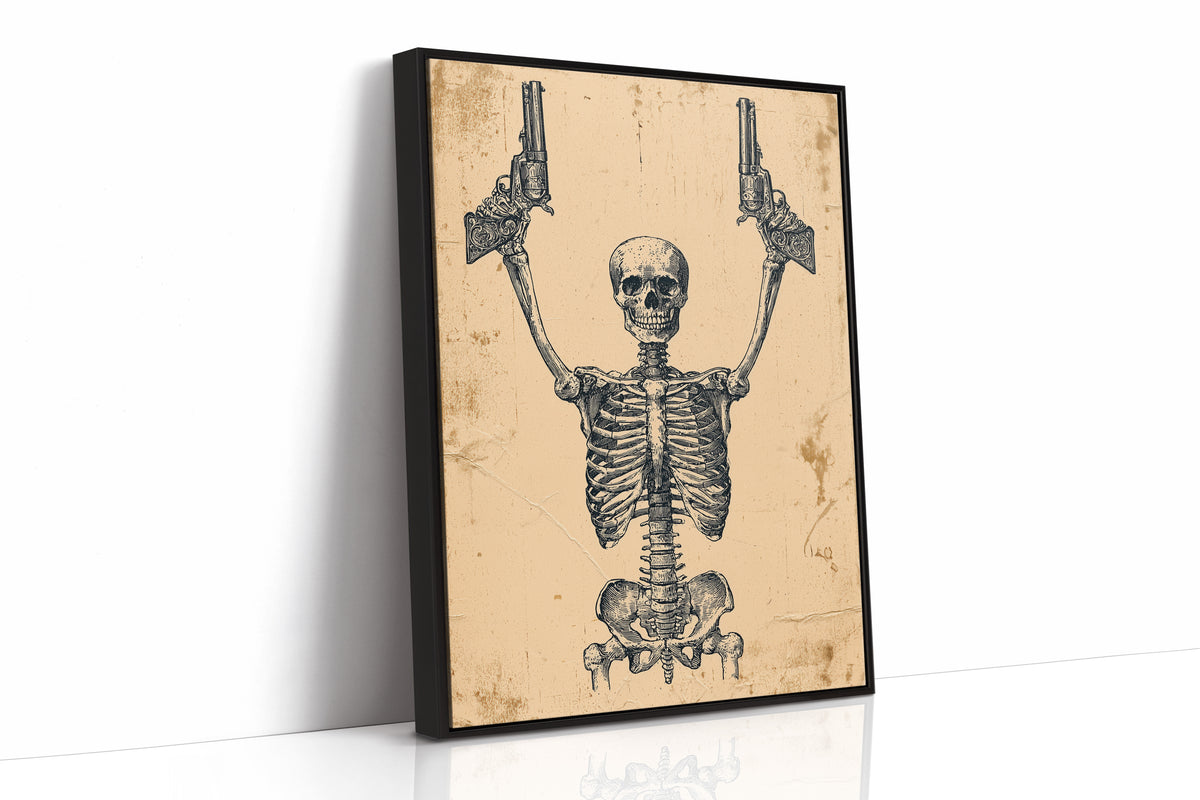 Guns Blazing: Skeleton Gunslinger