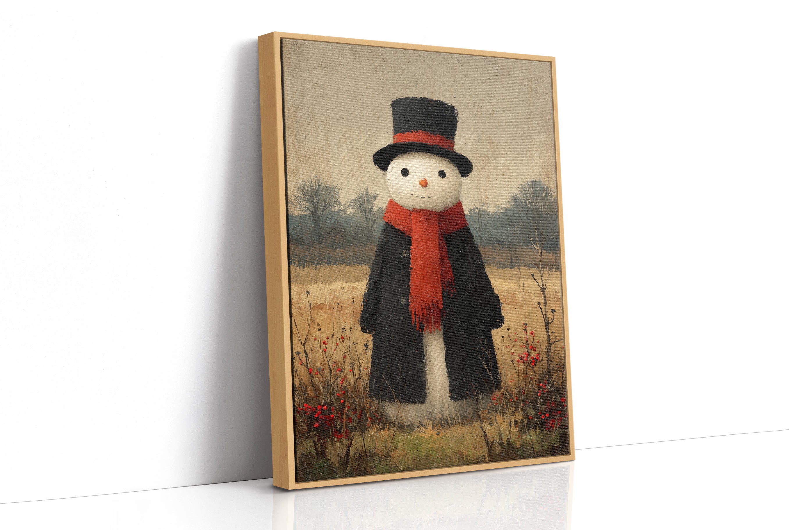 Snowman in the Meadow