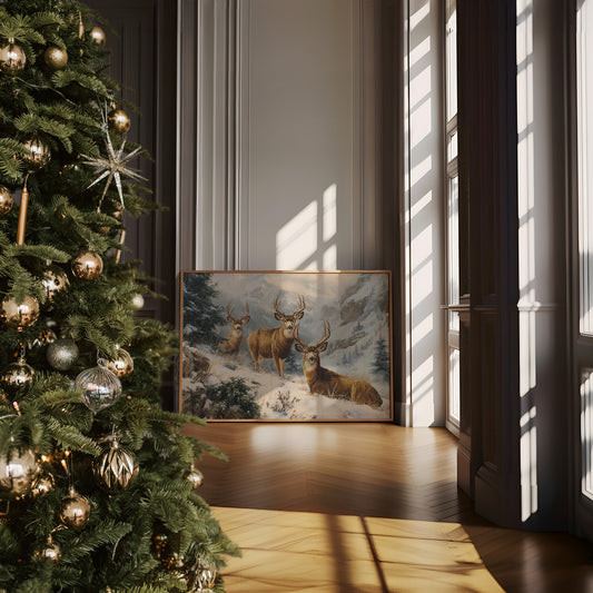 Winter Peaks Call The Deer Home