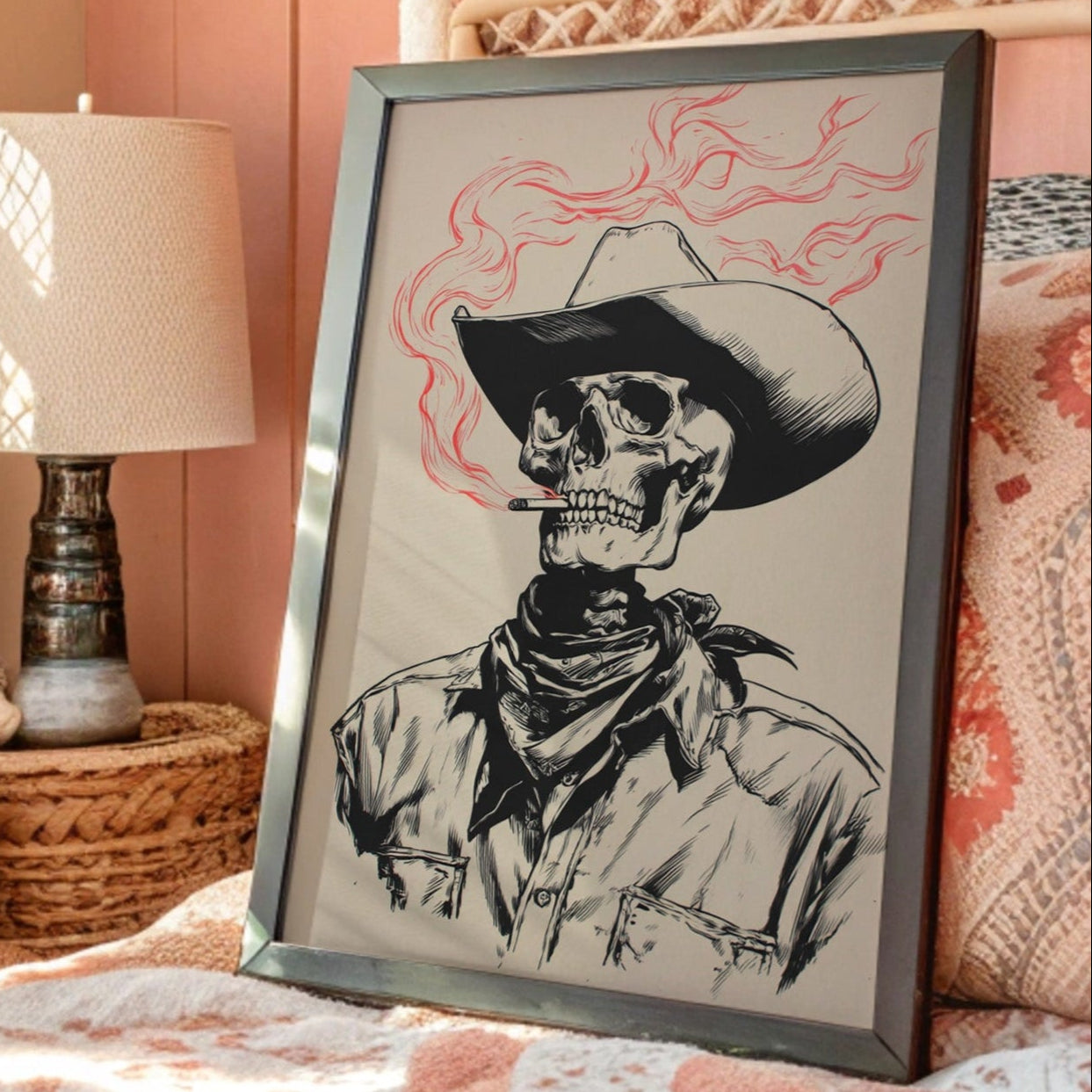Ghost Rider's Last Stand - Smoking Skeleton Cowboy