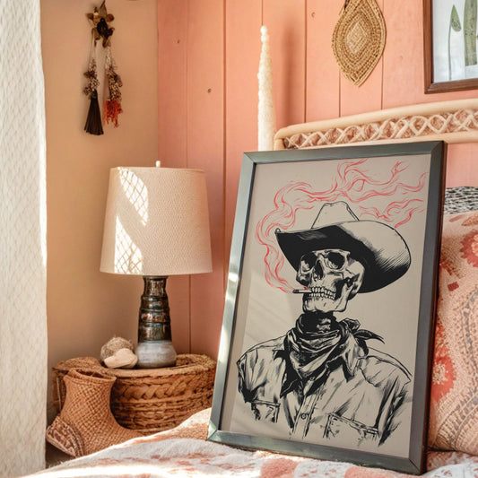 Ghost Rider's Last Stand - Smoking Skeleton Cowboy