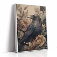 Raven Among Faded Blooms