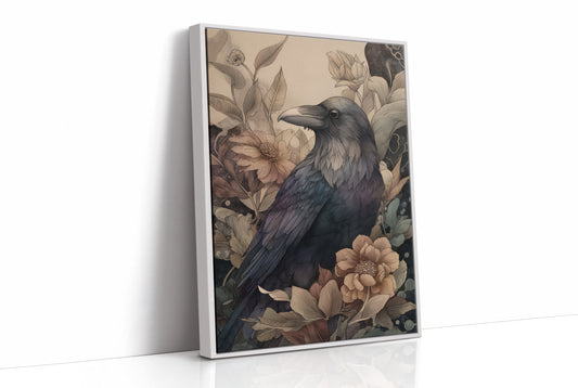 Raven Among Faded Blooms